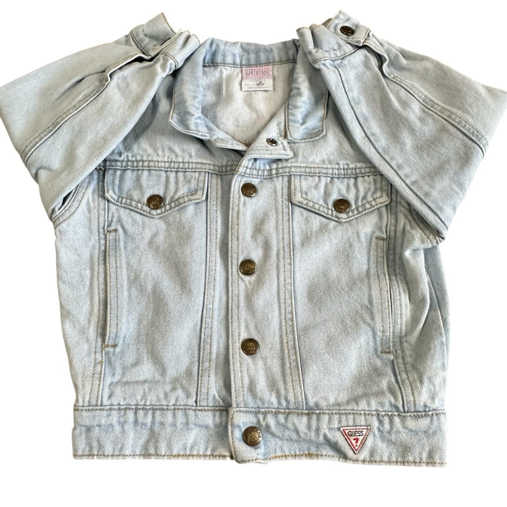 GUESS by Georges Marciano Kids Denim Jacket – Size 2Y–3Y (Made in USA) VINTAGE - Picture 3 of 8
